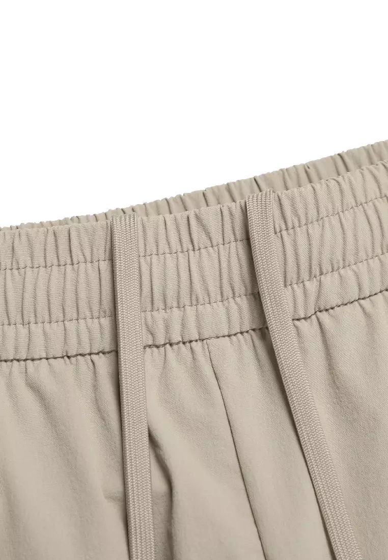 男女同款ARCHELON梭織彈性直腳長褲