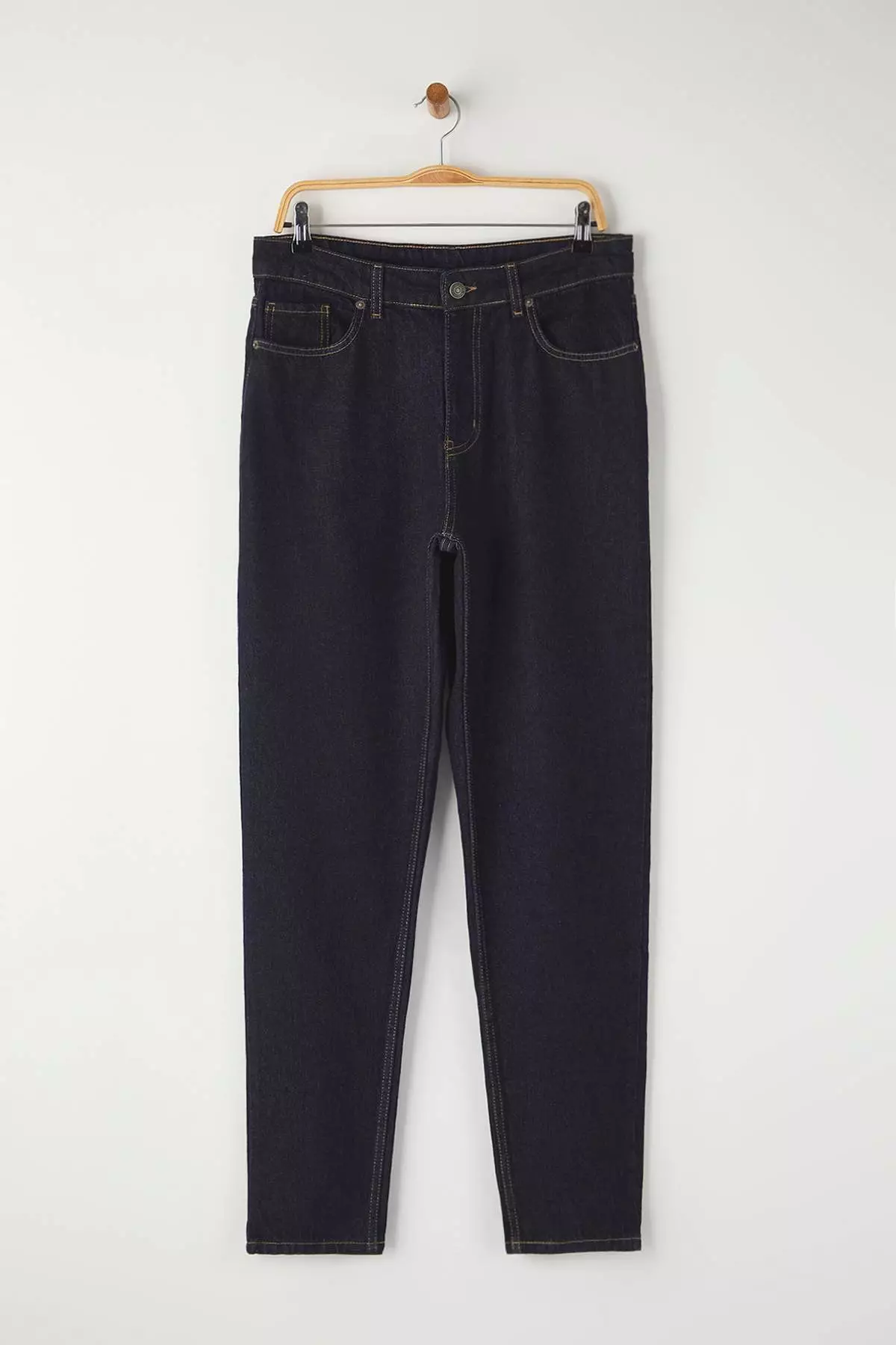 Dark Navy Essential Fit Tobacco Stitched Jeans