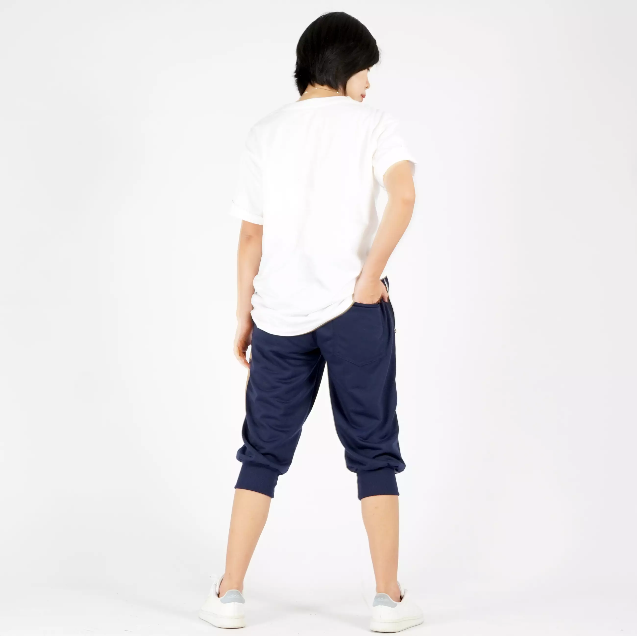 Stevi Jogger Pant Joger Pant Wanita Joggerpants Jogerpants Wanita 3/4 - NAVY