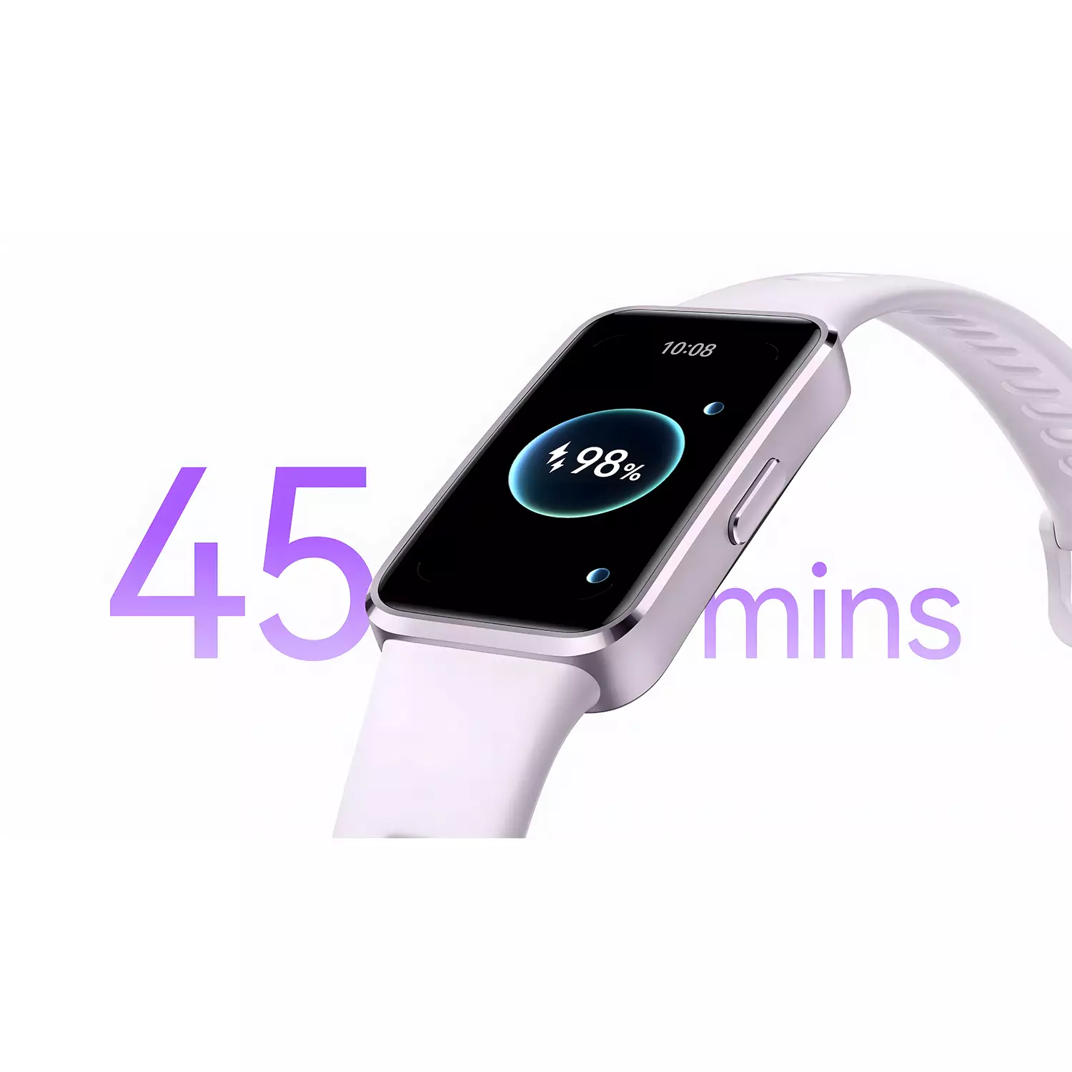 HUAWEI Band 10 Smartband | Sleek Aluminium Alloy Case | Pro-Level Sleep Analysis | Emotional Wellbeing Assistant | 14 days Battery - Purple