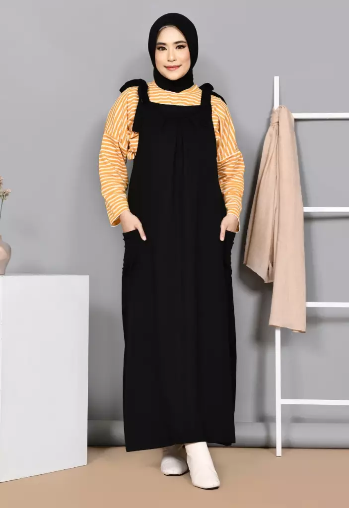 Overall dress cheap hijab