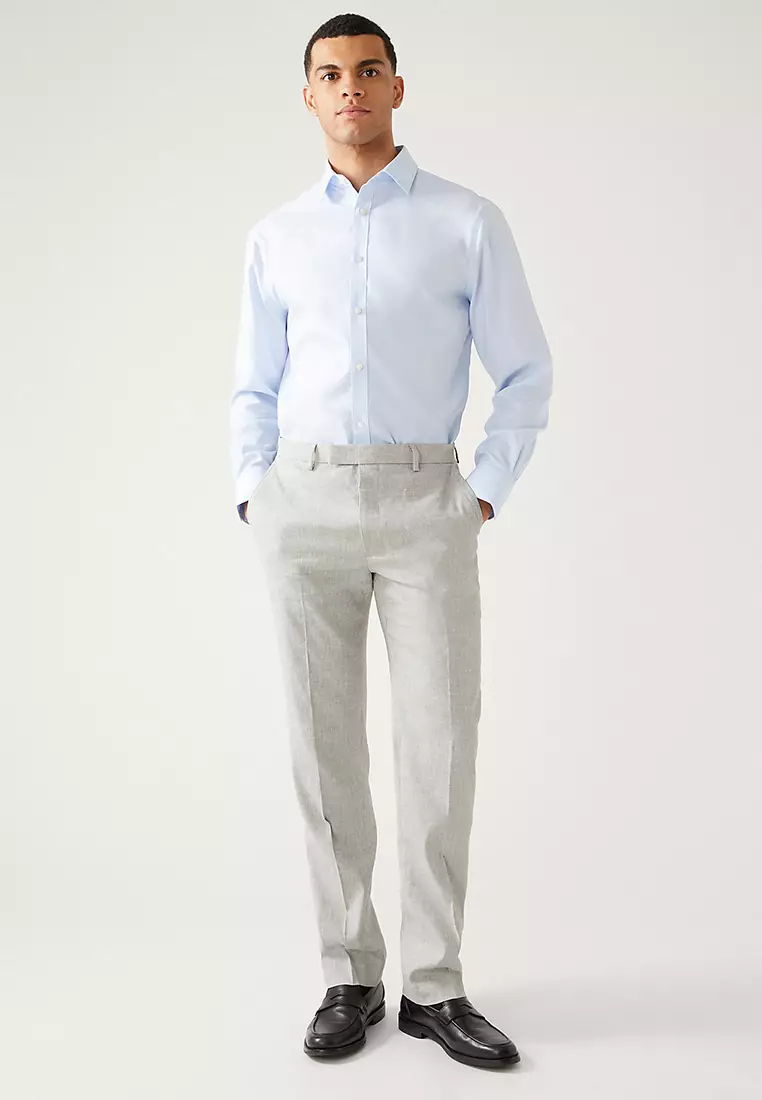 Regular Fit Non Iron Pure Cotton Check Shirt