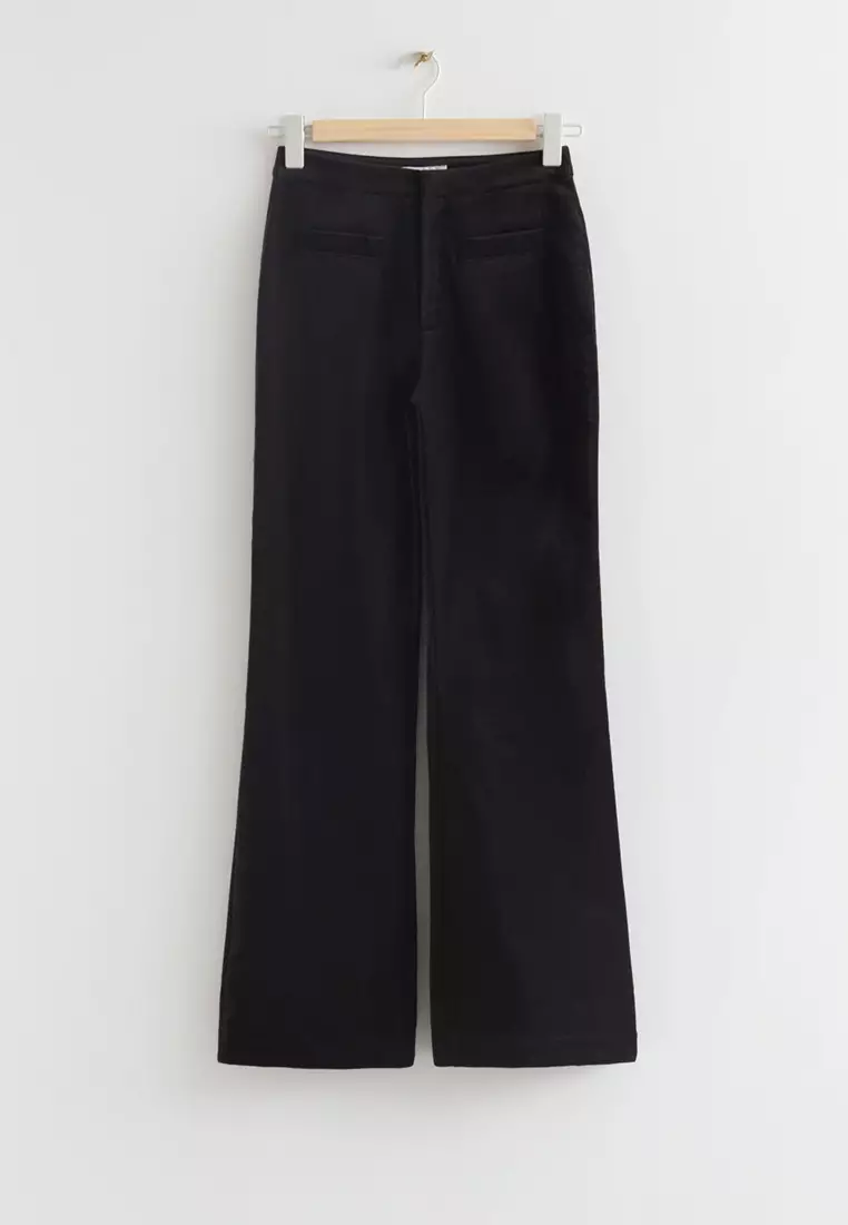 Velvet Flared Trousers