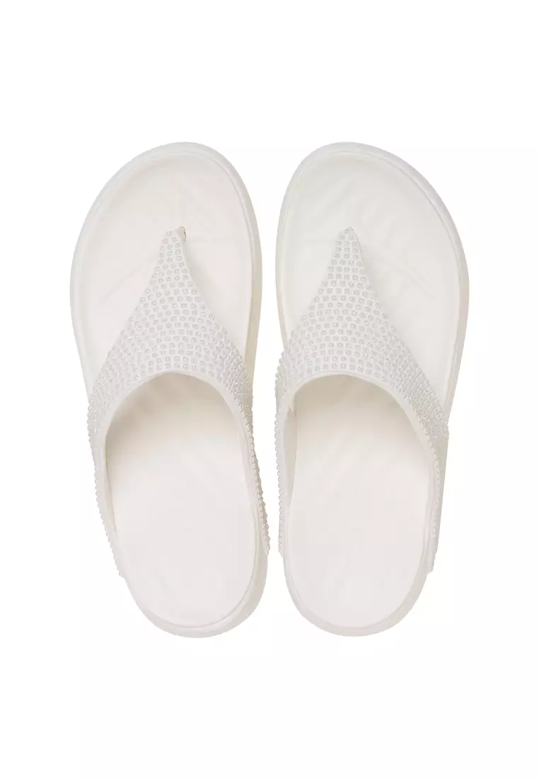 Crocs Women Getaway Gems Triangle Flip Chalk