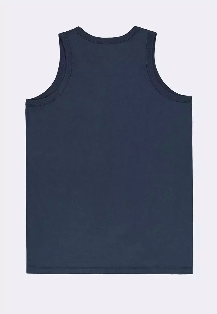 Brink Cotton Solid Sleeveless Gym T-Shirt