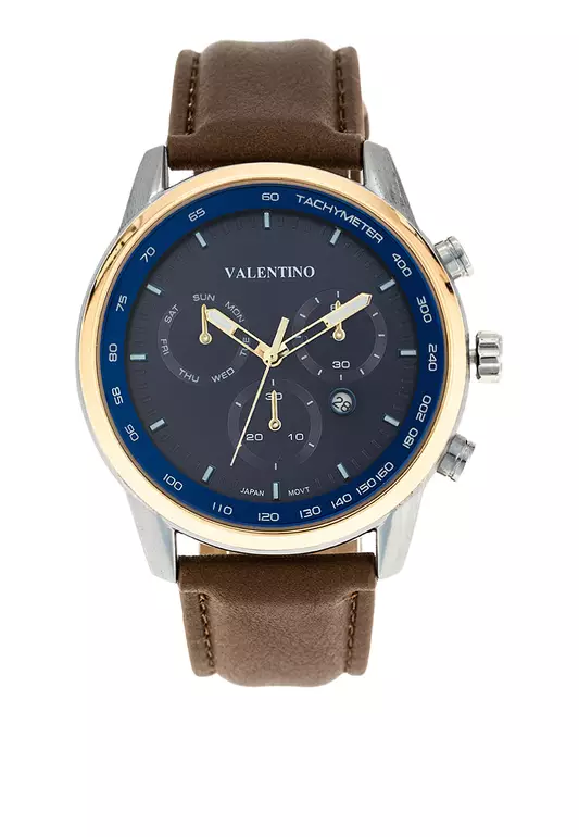 Analog Watch 20122411-Gold Case - Blue Dl