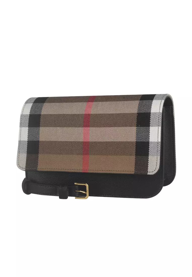 Burberry♪SALE♪80840261 BURBERRY Madison MX Crossbody Bag Black Multi 80840261