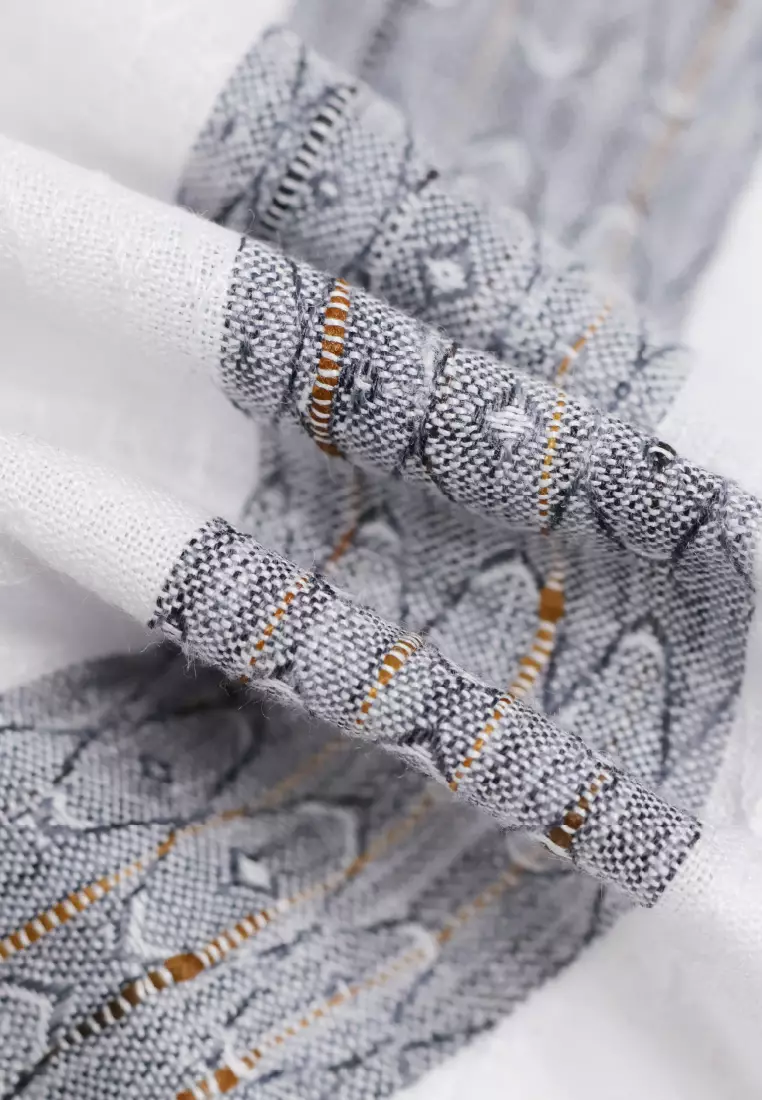 Emba Denim - Al Kharj Kemeja Koko Pria Lengan Pendek Pria Regular White
