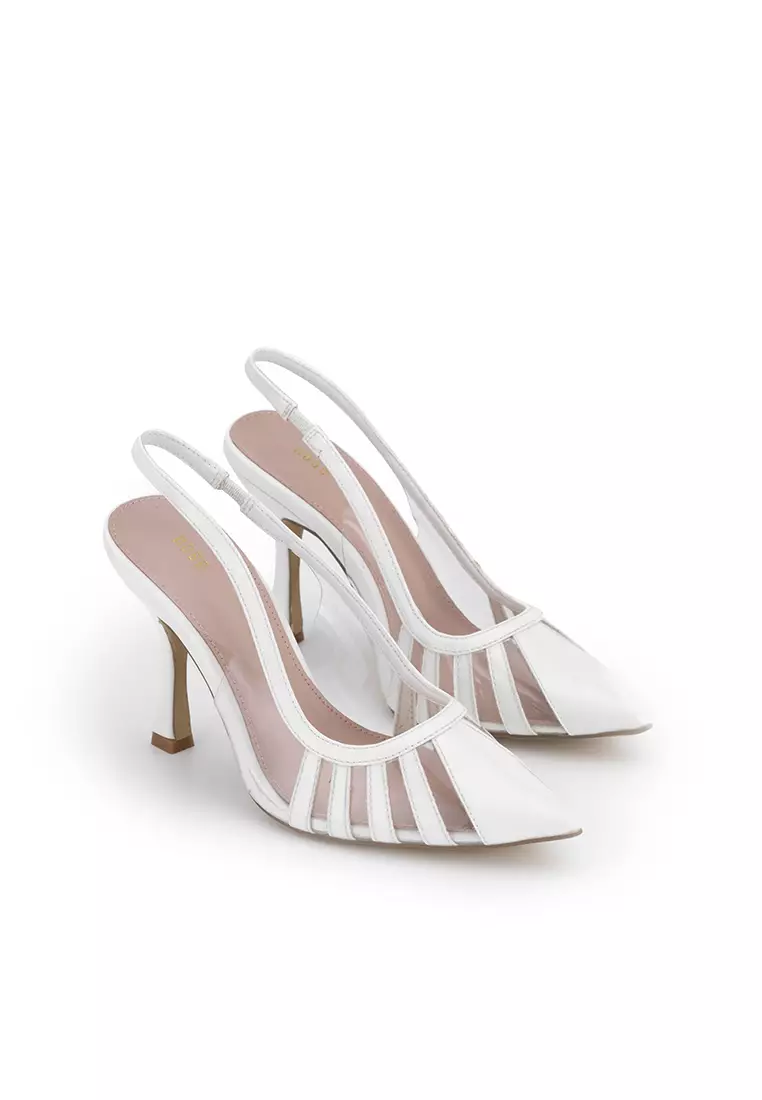 Buy nose PATENT WITH VINYL SLINGBACK HEEL PUMP Online ZALORA