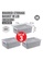 HOUZE grey [SET OF 3] HOUZE Braided Storage Basket with Lid (Medium) DEC17HL327FA61GS_2