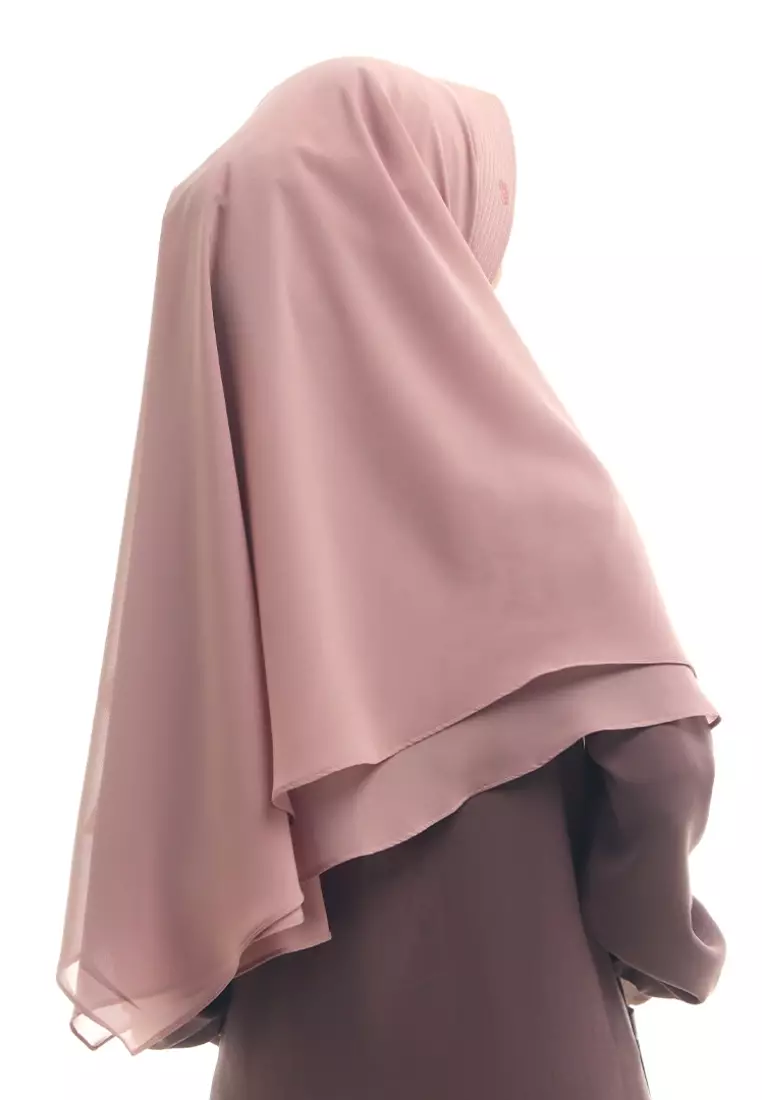 Rabbani - Kerudung Instan Dewasa Bugatti Exclusive Dusty Pink L