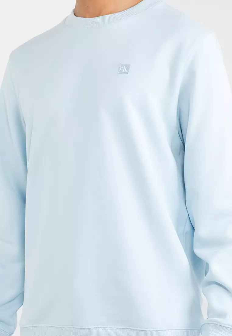 Buy Calvin Klein Badge Crewneck Pullover Sweatshirt Calvin Klein
