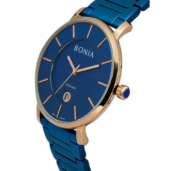 Bonia BNR168-1582 Biru Ring Rosegold