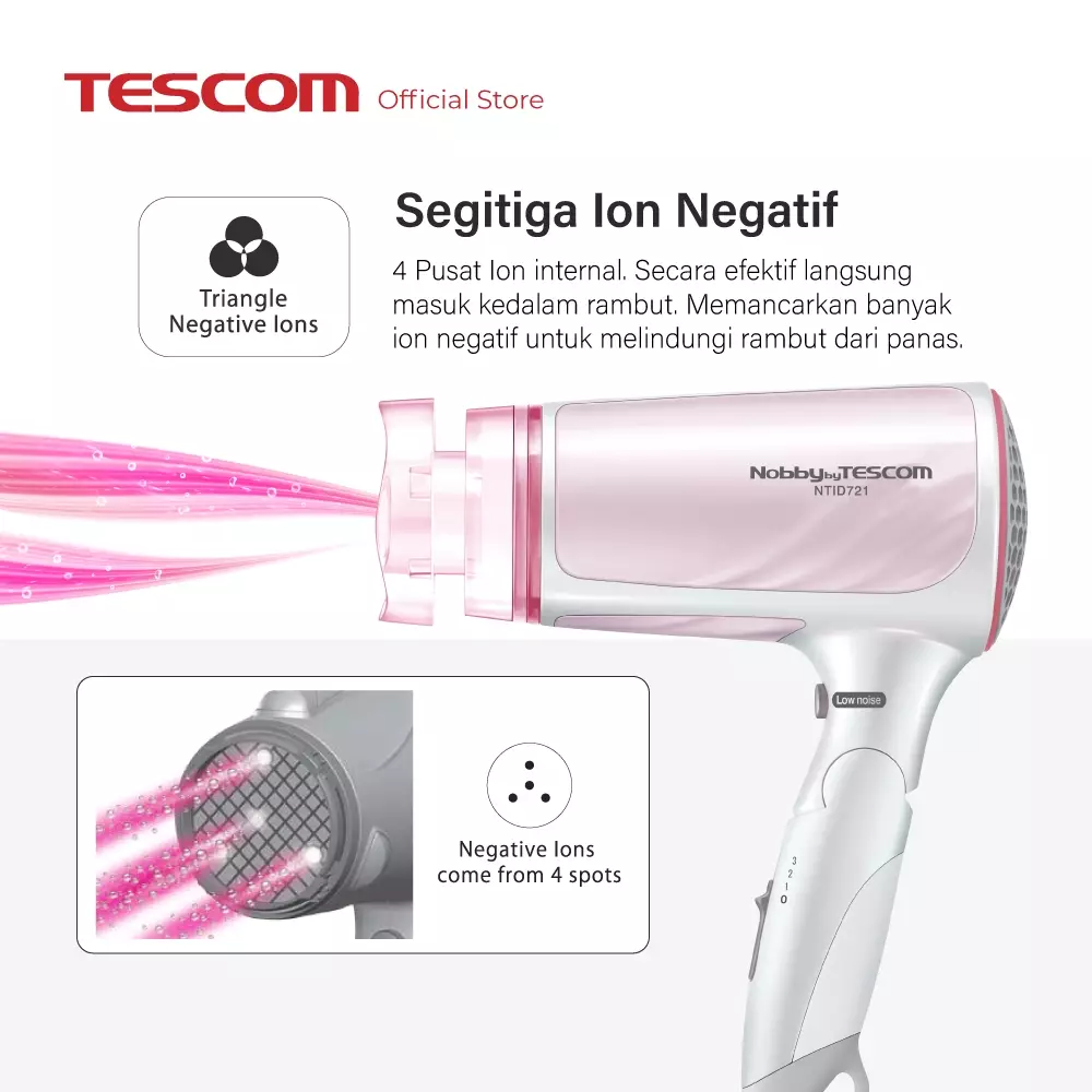 Tescom Ion Hair Dryer / Pengering Rambut NTID721