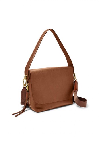 Jual Fossil Fossil Maya Leather Crossbody Brown 