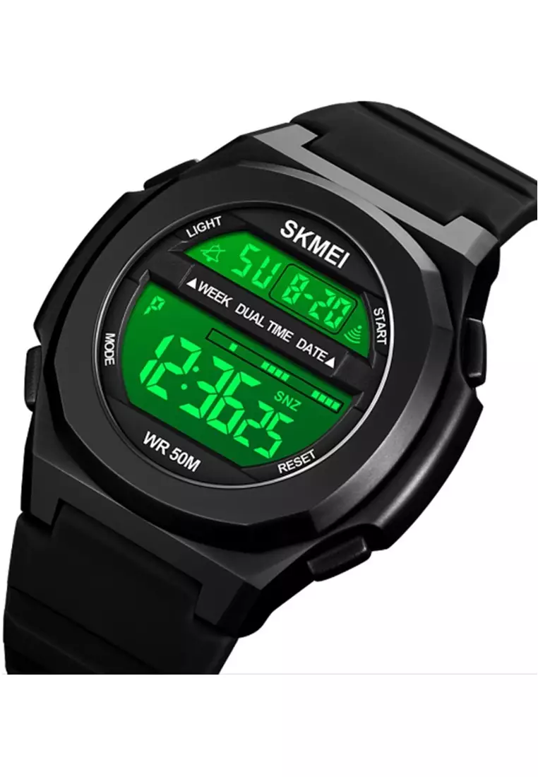 Jam Tangan Digital Pria Waterproof Many Function Strap Tali Material PU Silicone GN95 ORIGINAL