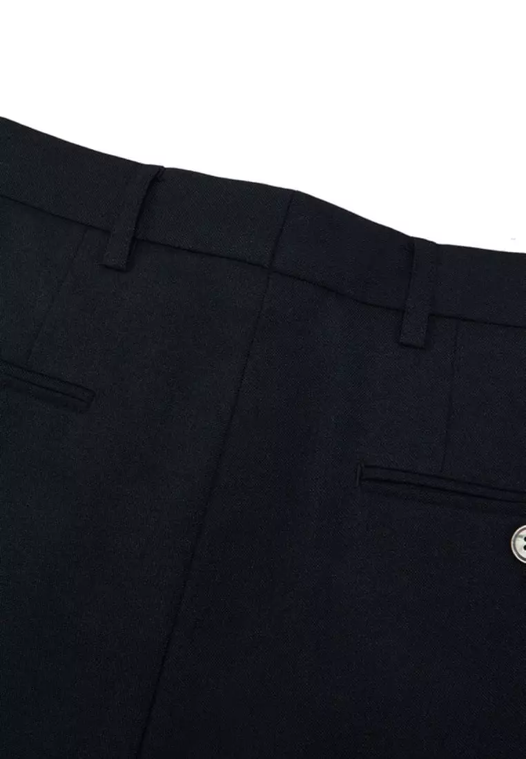 Teflon Regular Fit Twill Suit Pants