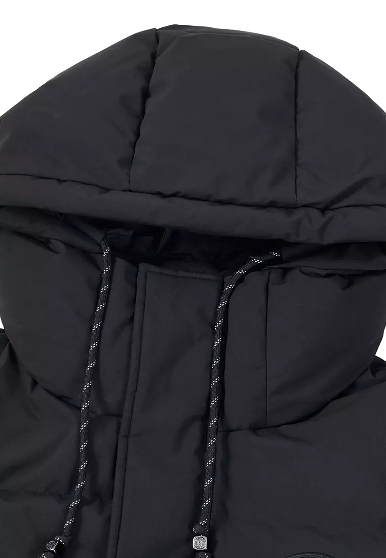 男裝 PALLADIUM LOGO 長版連帽羽絨外套