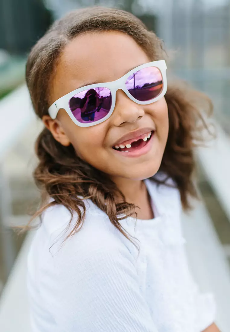 Babiators The Trendsetter Transparent with Purple Mirror Navigator Junior Ages 0-2 Sunglasses