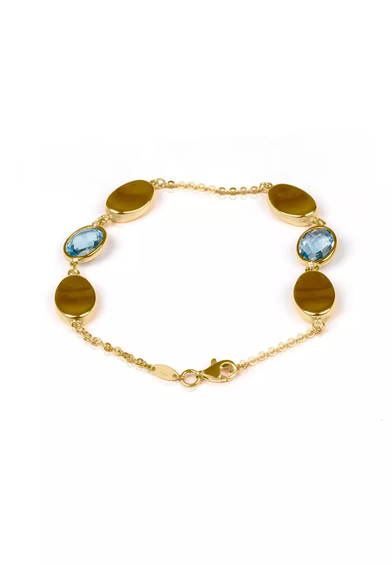 Lustre Crystal Bracelet 18k  Gold