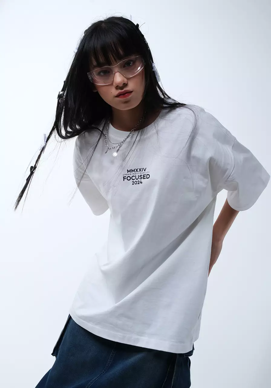 Kaos Oversize Unisex Seoul Offwhite