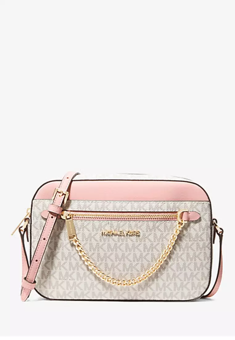 mk pink sling bag