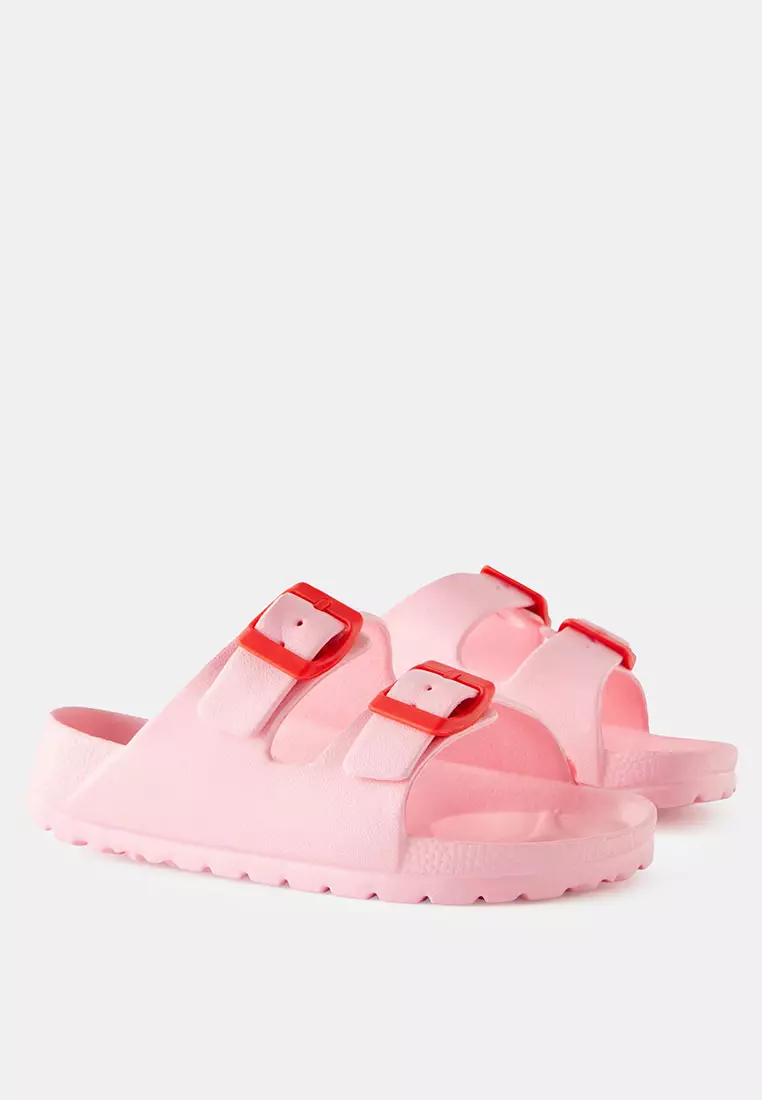 Twin Strap Slide Sandals