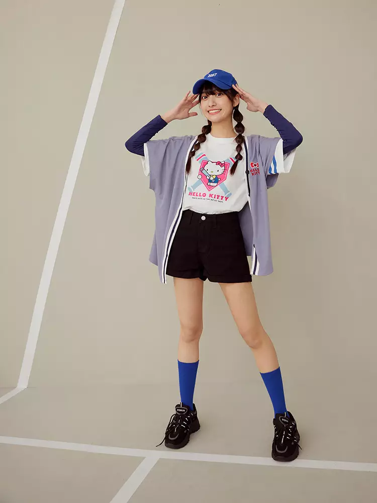 KITTY 運動會．純棉棒球印花短TEE《IK0030》