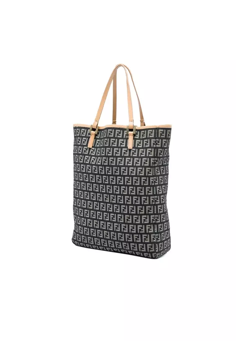 Pre-Loved Fendi Zucchino Canvas Tote