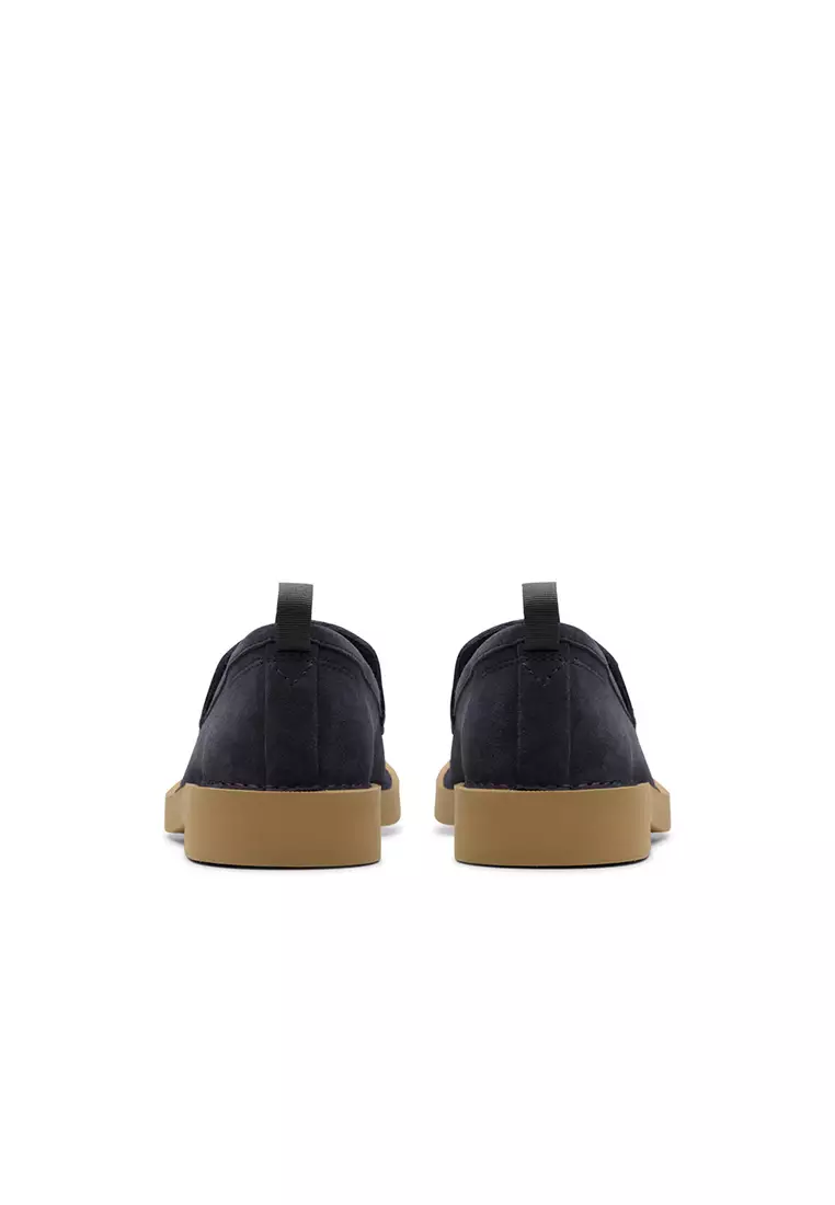 Buy CLARKS Mens Martock Lo Slip On Shoes Navy Suede 2025 Online