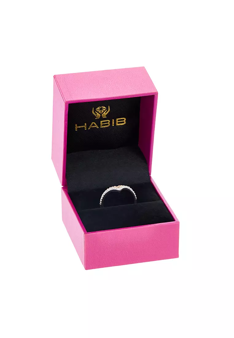 HABIB Tiara White and Rose Diamond Ring
