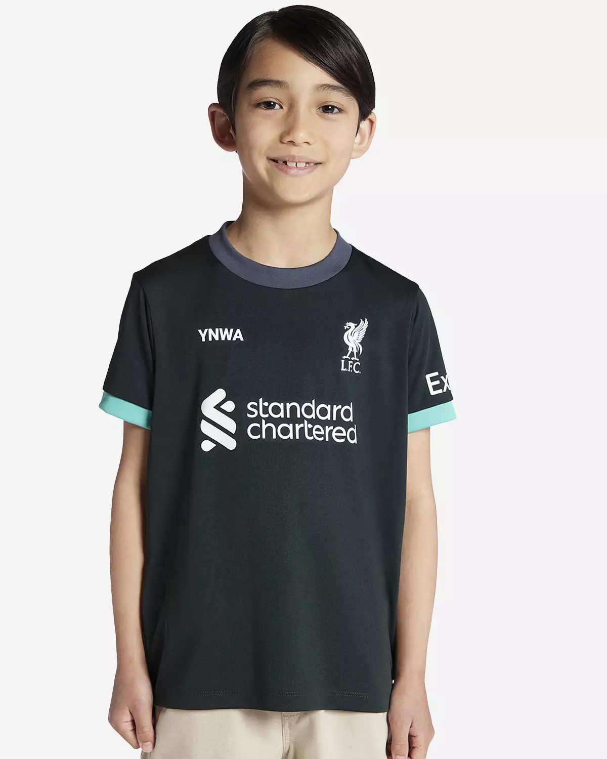 [Kids Away] Liverpool FC 24/25 Supporter Jersey Away Junior Toddler Night Forest - Official LFC Jersey Original Anak