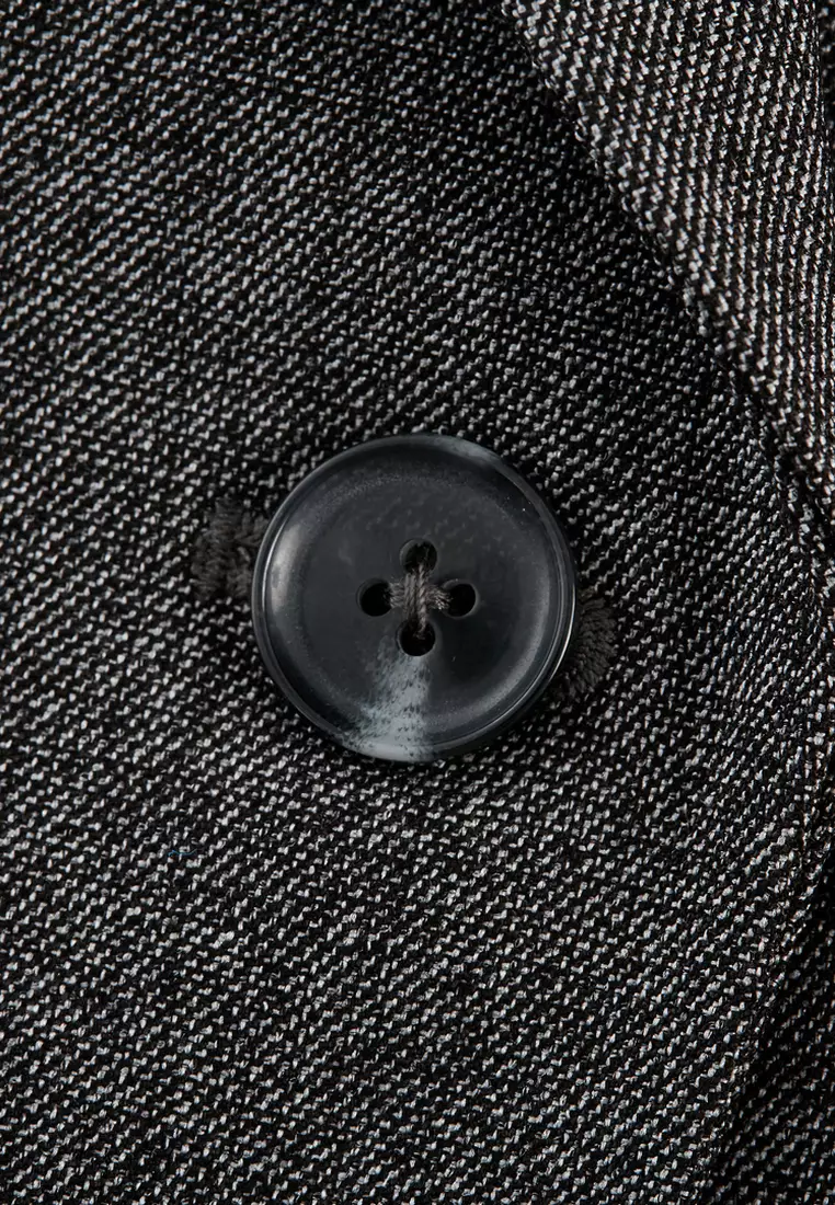 長袖修身西裝外套