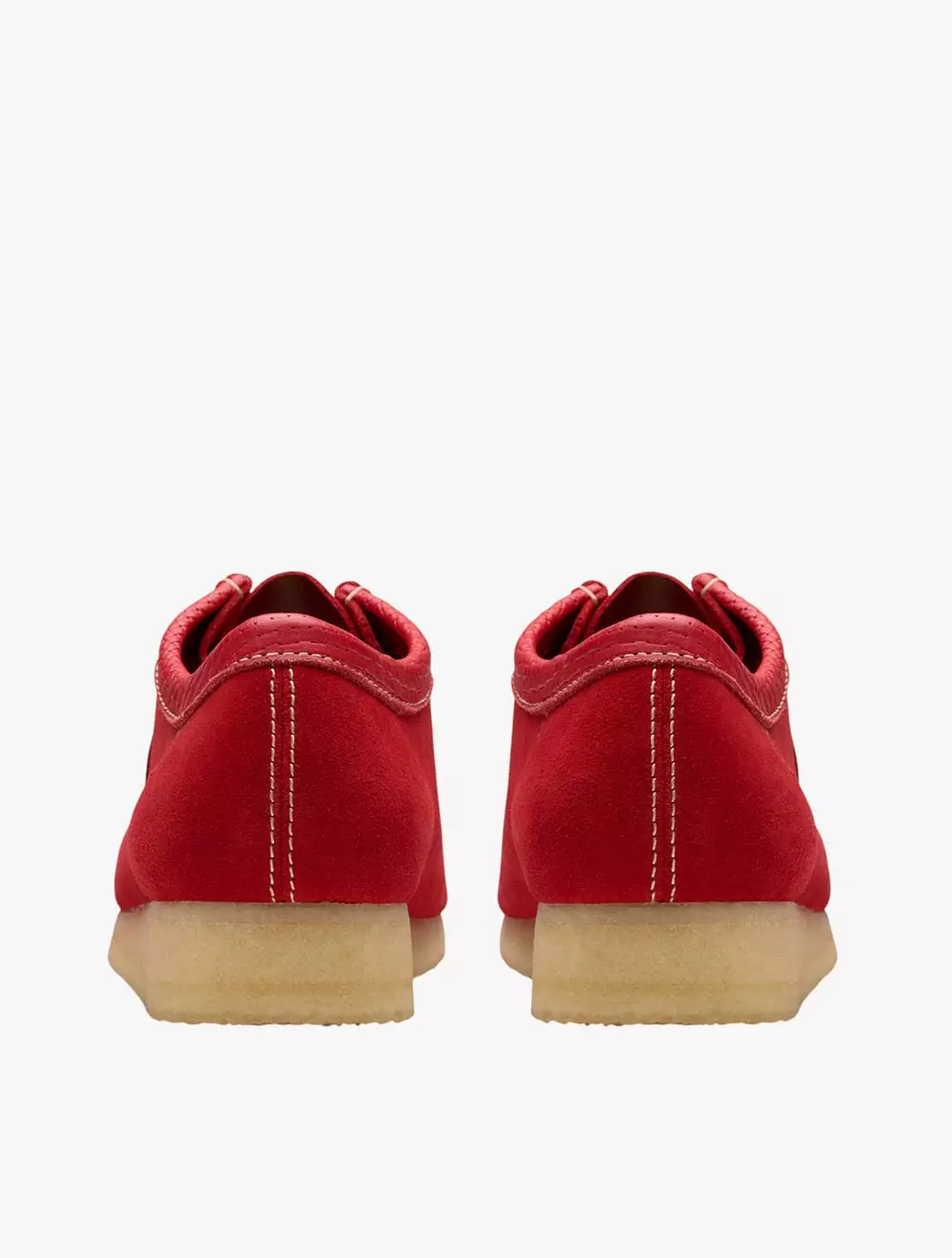 Clarks Wallabee Red Suede