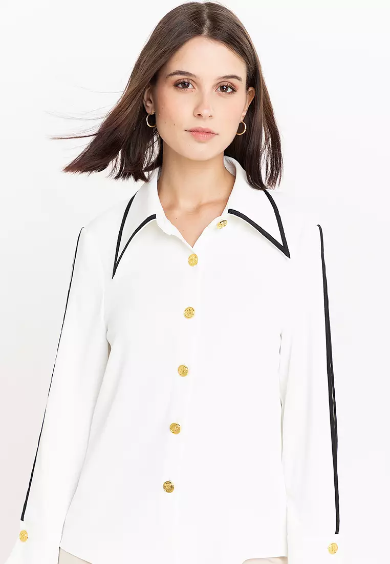 Elegant Long Sleeves Shirt Blouse