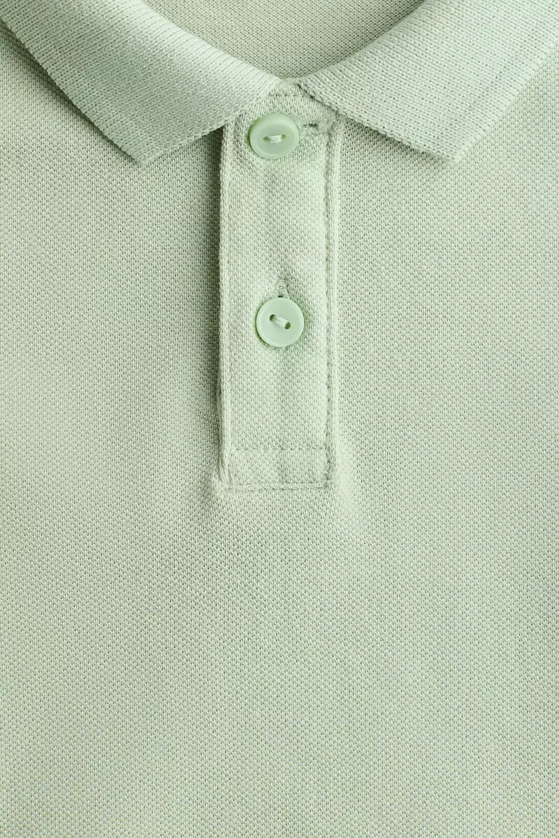 Cotton piqué polo shirt