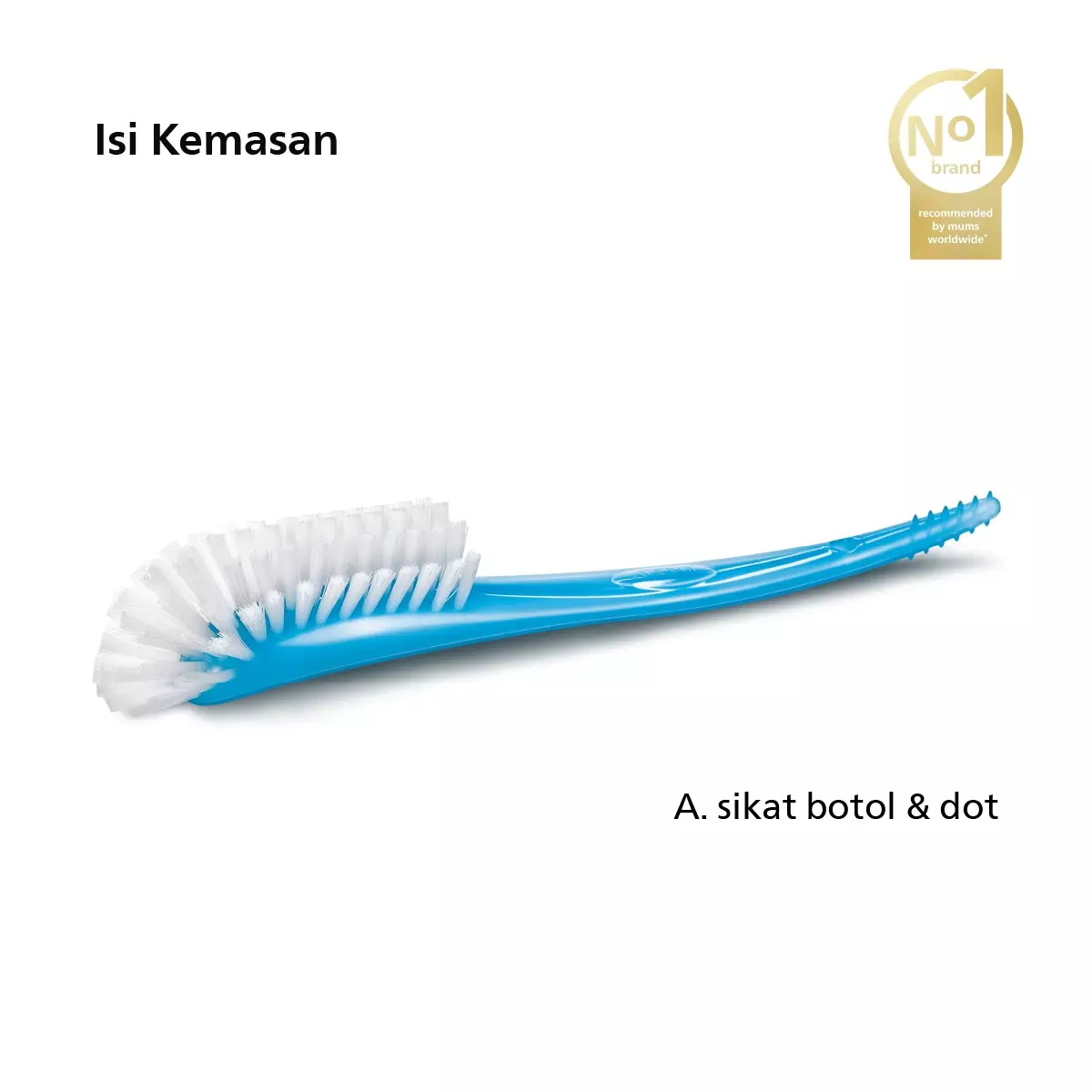 Philips Avent Bottle & Nipple Brush SCF145/06 Sikat Pembersih Botol