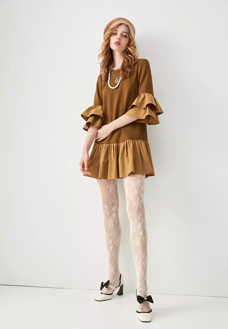 Two Tone Retro Short Dress