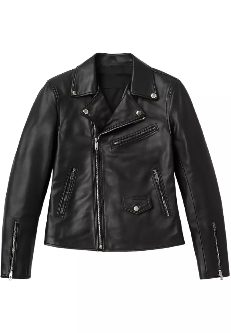 Real Leather Jacket Black- Lamb skin Jacket- Jacket for Men- Oxhide BIKER