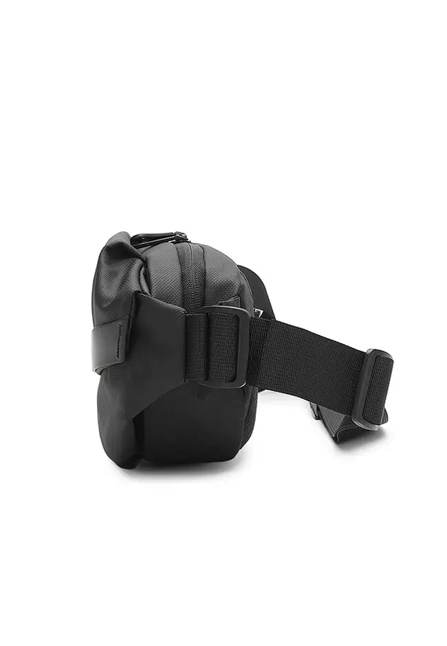 Casual Waist Bag / Sling Bag / Chest Bag - Black