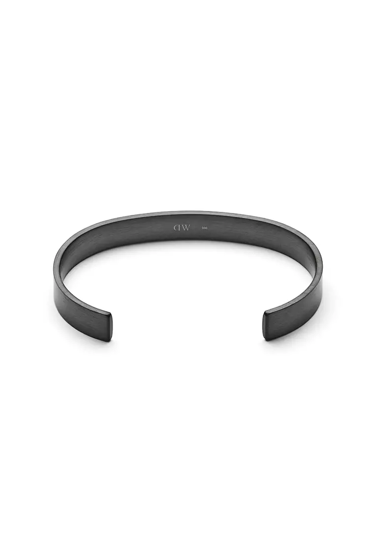 Line Cuff Brushed Graphite 7mm - Unisex Bracelet for women and men stainless steel Bracelet DW Official Authentic Original gelang tangan perempuan lelaki DW