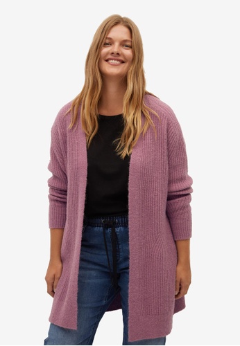 Buy Violeta By Mango Plus Size Ribbed Long Cardigan Online Zalora Singapore