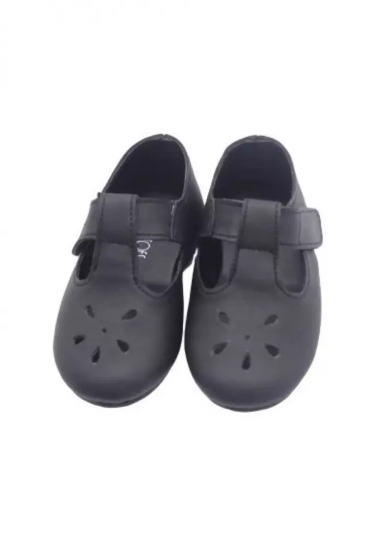 Discount on Raising Little  shoes - SKU: Bazzy Tbars Shoes - Black