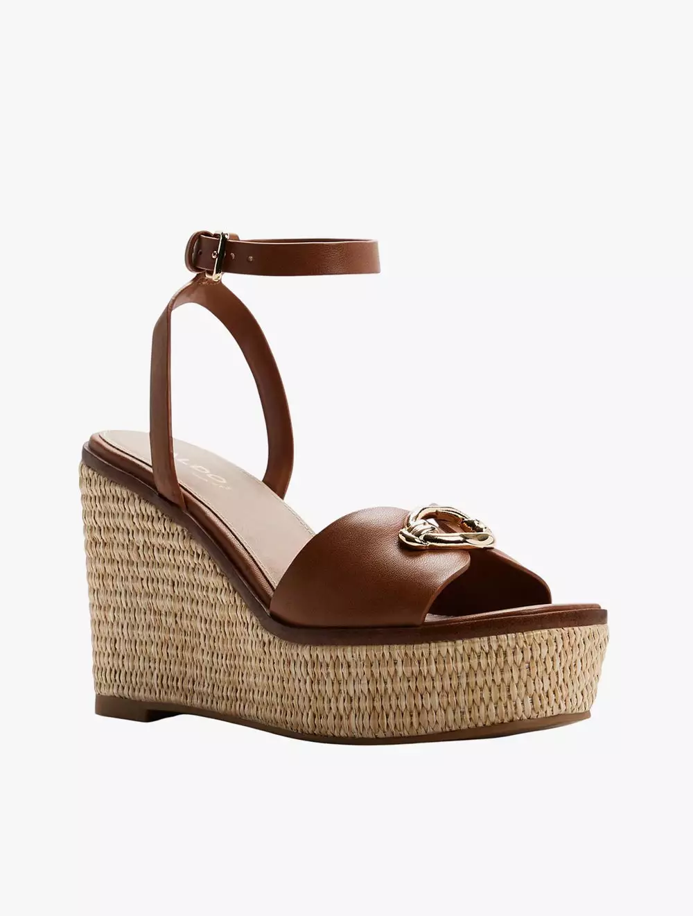 Aldo Carrabririel Women's Wedge Sandals - Medium Brown