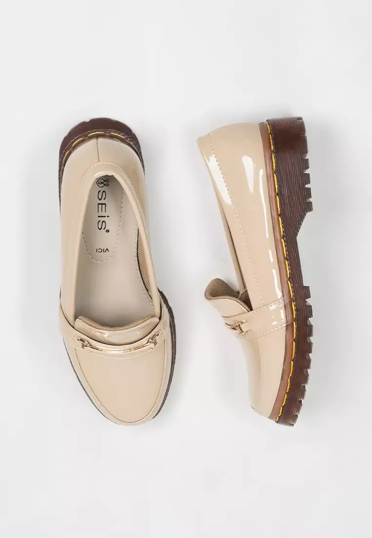 Seis Vici Sepatu Docmart Wanita Series-CREAM