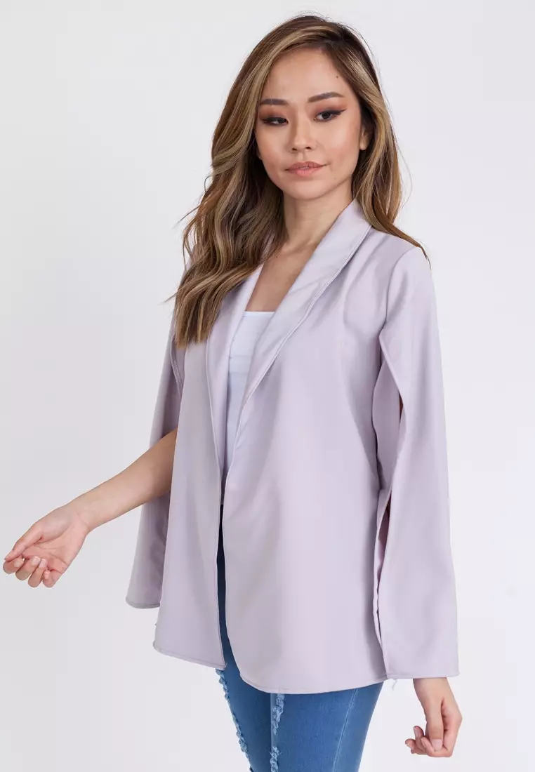 Buy Hook Clothing Cape Slit Sleeve Jacket Online ZALORA Malaysia