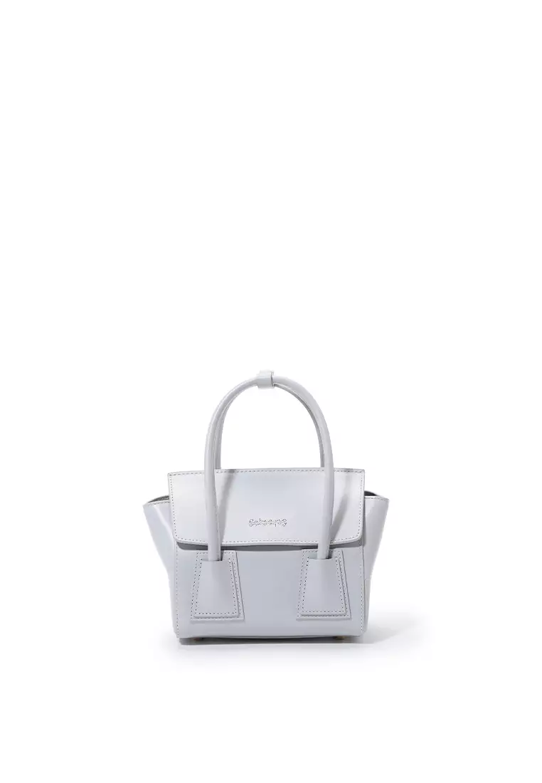 UNNI Mini Top Handle Bag - Light Grey