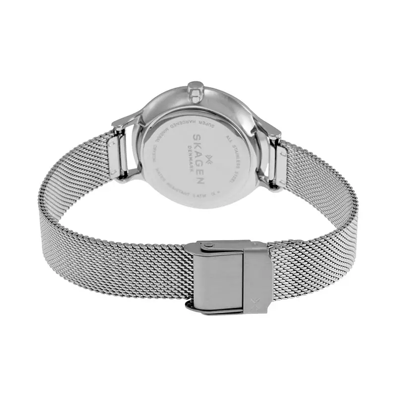 Jam Tangan Wanita Skagen Anita SKW2307 Ladies Blue Sunray Dial Mesh Strap