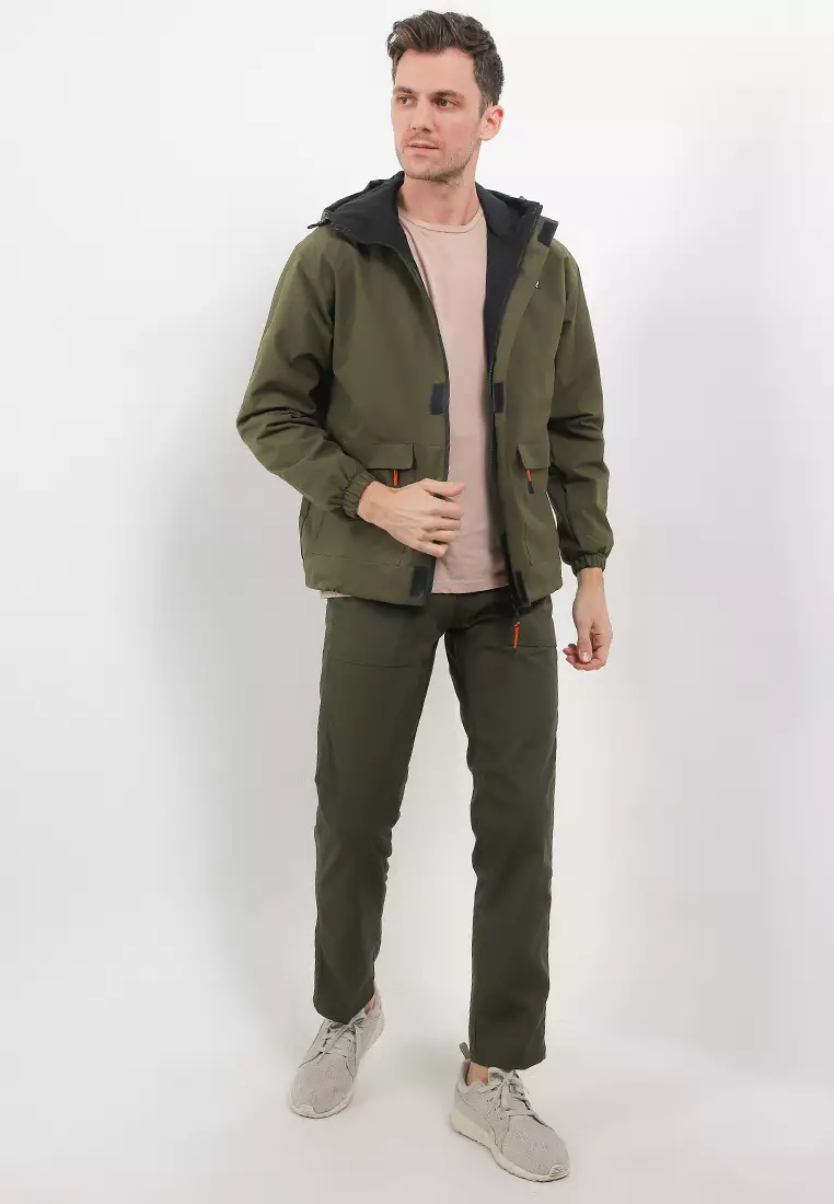 GRAHANGGRA Jaket Waterproof Rodion - Army Green