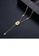 Glamorousky black Fashion and Simple Plated Gold Geometric Rectangular Tassel Pendant with Cubic Zirconia and Necklace 9DA60AC40CCBFAGS_3